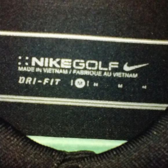 Nike Golf Dri-Fit Short Sleeve Striped Polo Shirt Men's sz Medium. - Picture 4 of 5